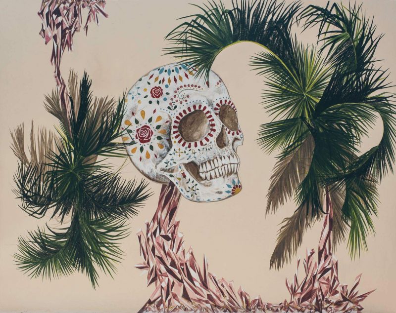 Best sugar skull mural by Matt Collier 